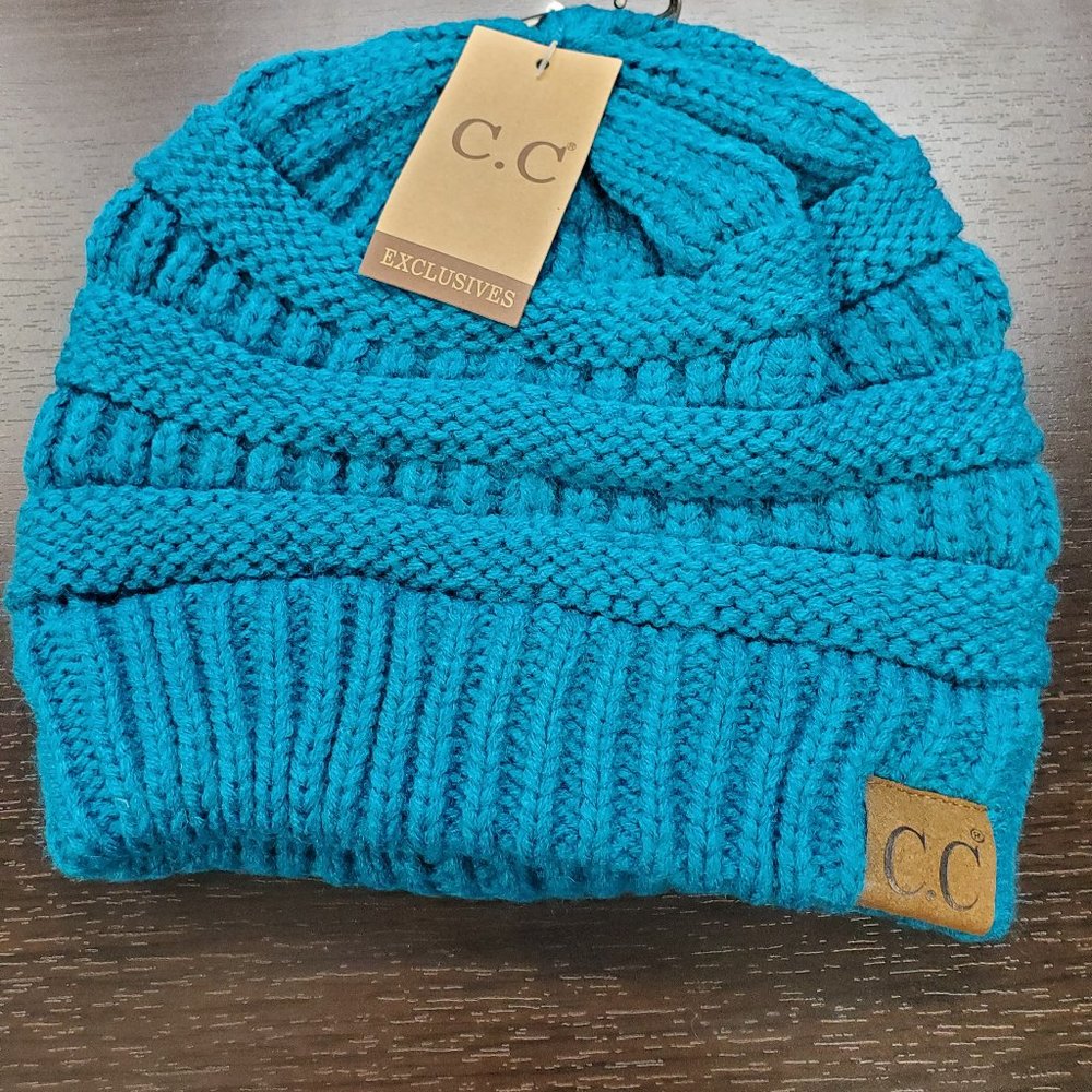 Teal Classic CC Beanie